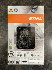 26RD3 81 STIHL  .325 .63 81 20 INCH chain CARBIDE NEW CHAINSAW