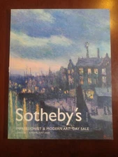 2004 February 4 SOTHEBY'S New York Auction Impressionist & Modern Art (MH187)