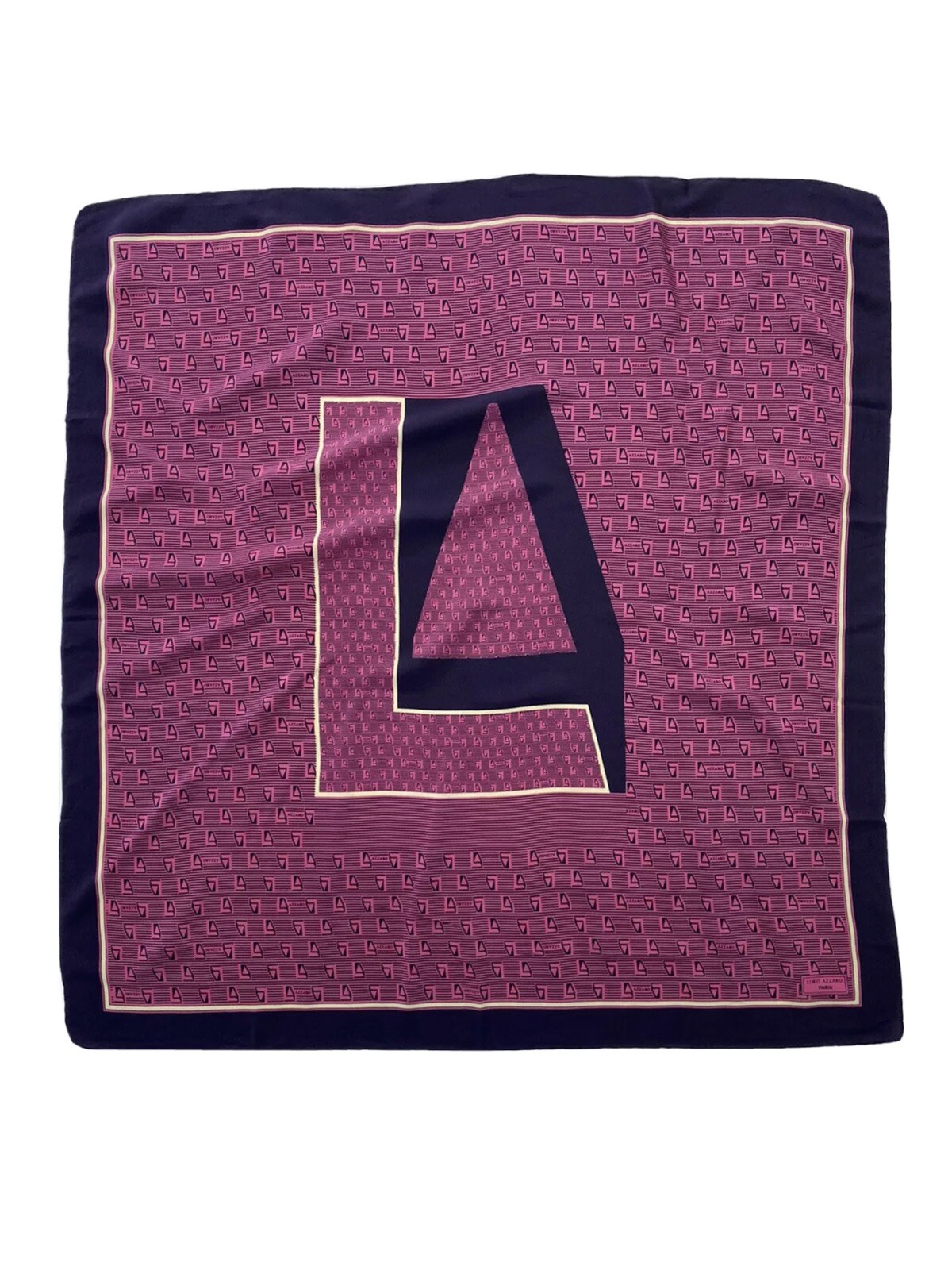 Initial Scarf RARE LORIS AZZARO LA LOGO PARIS INITIAL SCARF 100% SI… - Gem