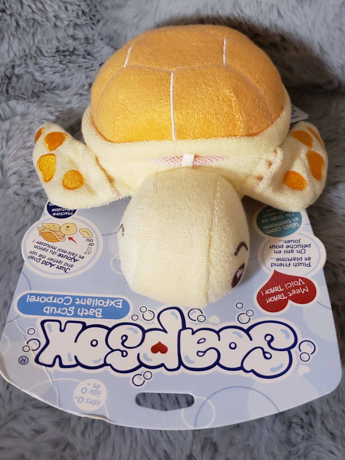 Ginsey SOAPSOX Taylor TURTLE Plush Bath Scrub Washcloth Soap Holder Sponge Toy eBay