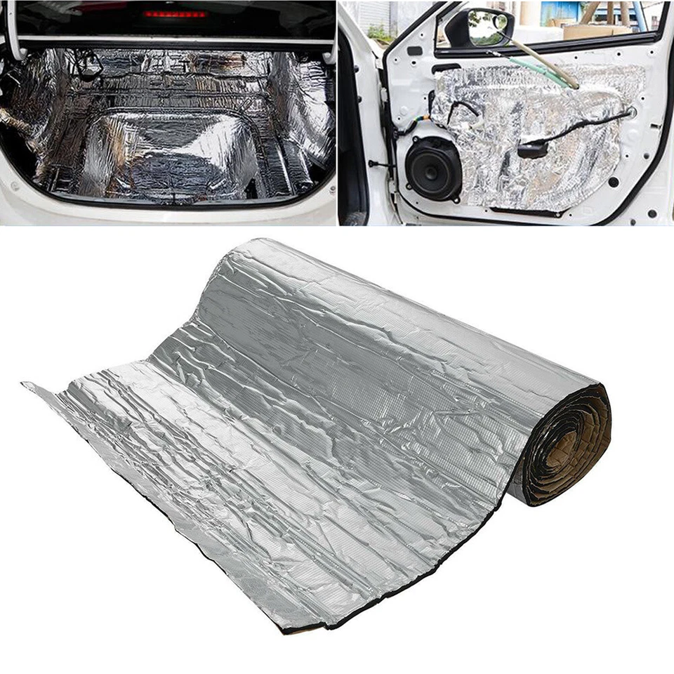 DEALS-ONLINE4FURNITURE 100*500cm Heat Noise Insulation Mat Car Sound Deadening Thermal Proofing Pad