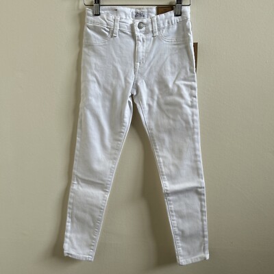 Polo Ralph Lauren Big Girls Aubrie Denim Leggings White 12