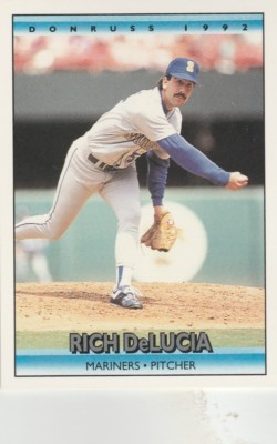 FREE SHIPPING-MINT-1992 Donruss #118 Rich DeLucia Seattle Mariners Baseball Crd