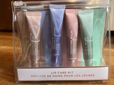   Victoria s Secret 4 Piece Lip Care Kit Scrub Mask Balm Shine NEW Gift Set     