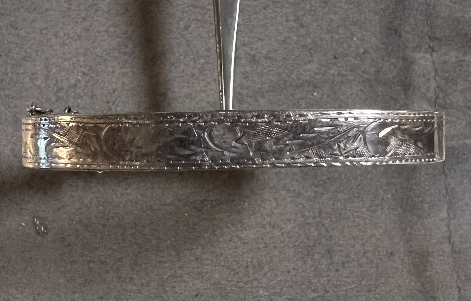 Vintage Designer Rounded Square Shape Sterling Si… - image 1