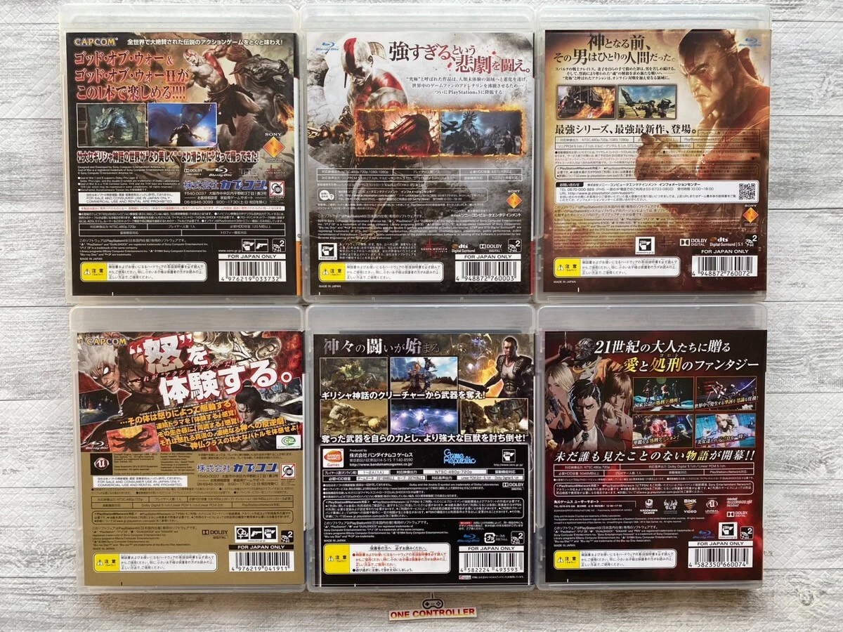 SONY PS3 God of War & Asura's Wrath & Clash of the Titans & Killer