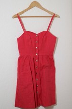 PRE-OWNED URBAN OUTFITTERS COPE RED LINEN DRESS