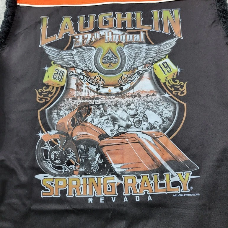 Camisa de motociclista sin mangas Bikers Pride negra naranja motociclista adulto 2XL Foto 4 de 4