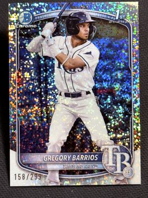 その他 Bowman chrome 2025 Bowman Chrome 1st SPARKLE REFRACTOR Gregory Barrios 158/299
