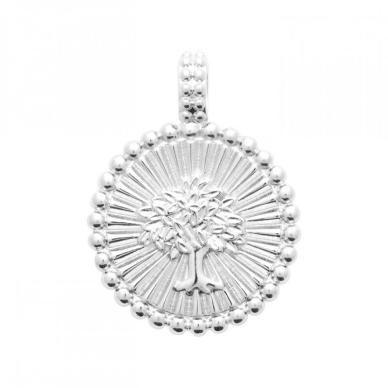 Pendentif arbre de vie argent rhodié anti-noircissement bijou hypoallergénique