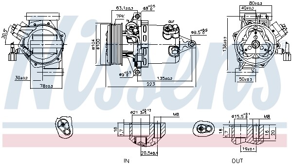 Kompressor Klimaanlage Passend FüR Nissan Juke Micra IV F15 K13 K13KK-image