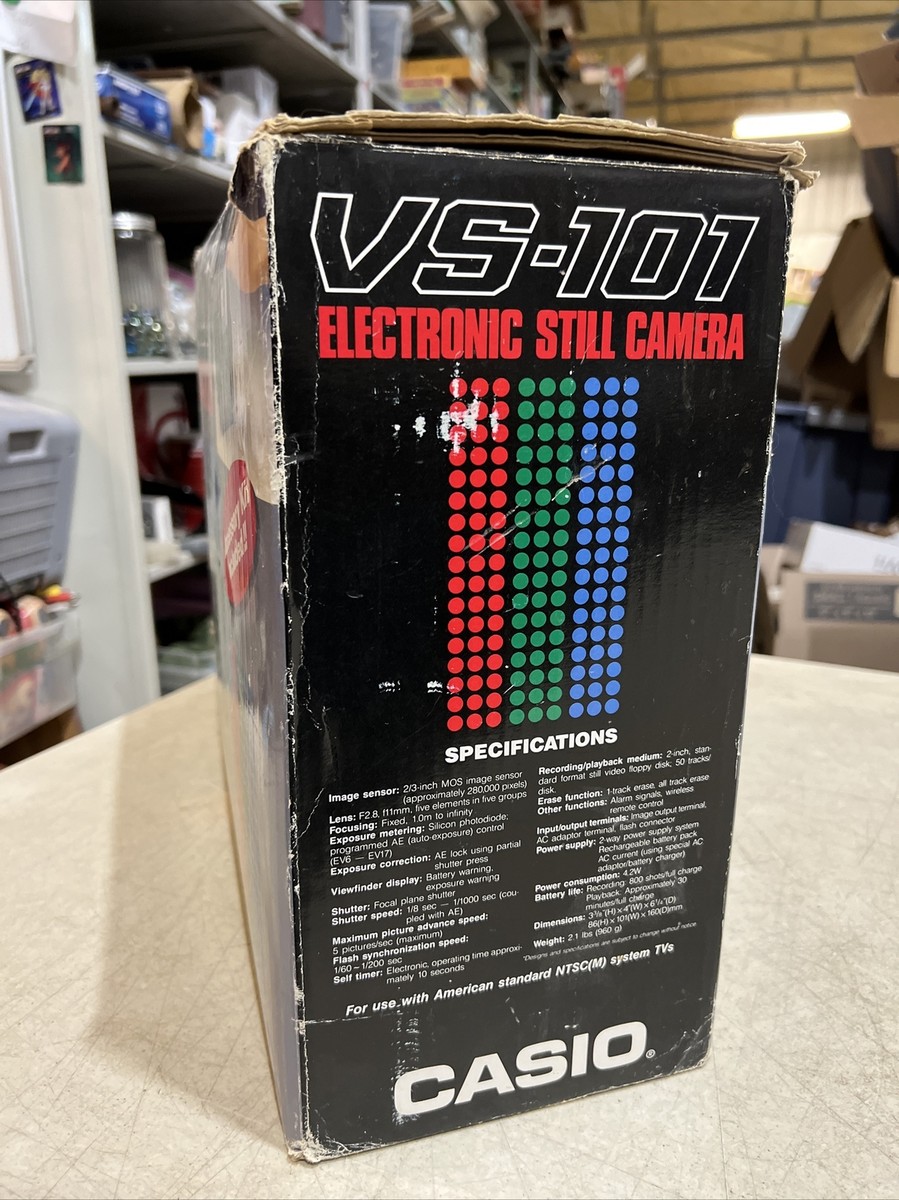 Vintage Electronic Still Camera Casio VS-101 80's Very Very
