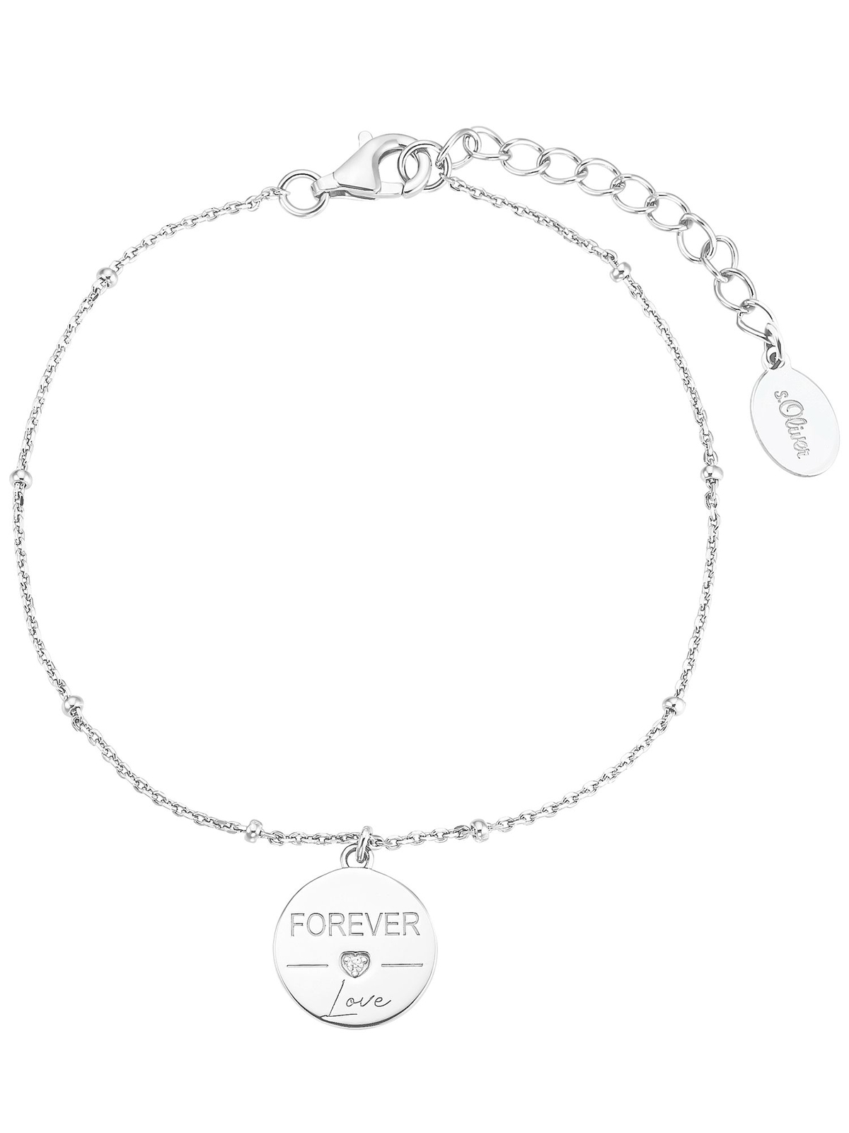 Нарукавная повязка sOliver Damen Sterling-Silber 925 Silber wei Zirkonia 19 см 2031415 9290₽