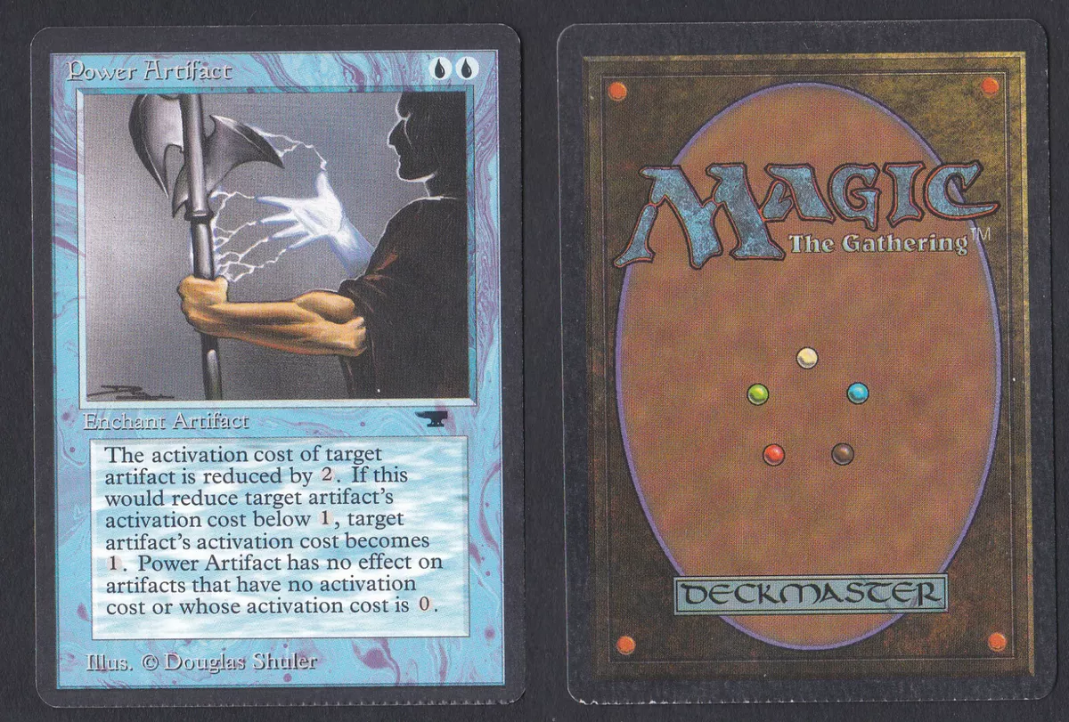 Power Artifact ANTIQUITIES x1 MTG Magic ~ CRIMPED ~ Miscut Misprint *make offer*