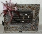 Vintage Ring/Jewelry Dresser Desk Top Standing Organizer *Hand Made, Flower Felt — photo 1