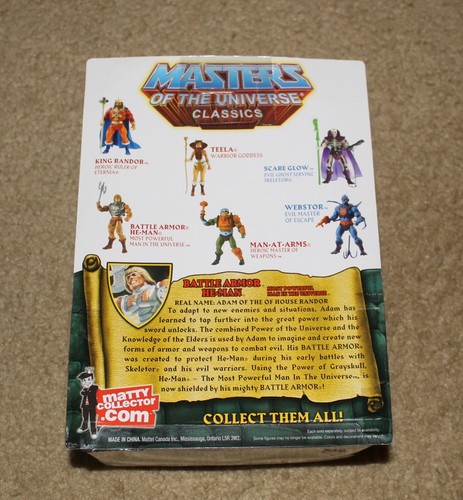 MATTY COLLECTOR MOTU BATTLE ARMOR HE~MAN MIB - Picture 2 of 2