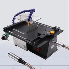 110V Table Saw Gem Jewelry Rock Bench Polishing Grinding Machine Lathe Polisher