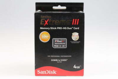 SANDISK Extreme III Memory Stick Pro-HG Duo 4GB 30MB/s
