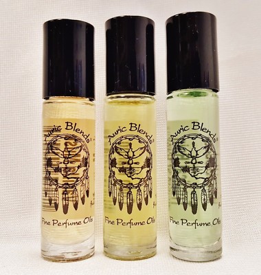 3x New Auric Blends Golden Honeysuckle Fine Perfume Oil 1/3 oz