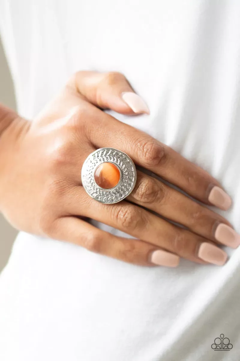 Orange moonstone cheap ring paparazzi