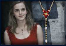 Harry Potter Hermione Granger Red Crystal Necklace