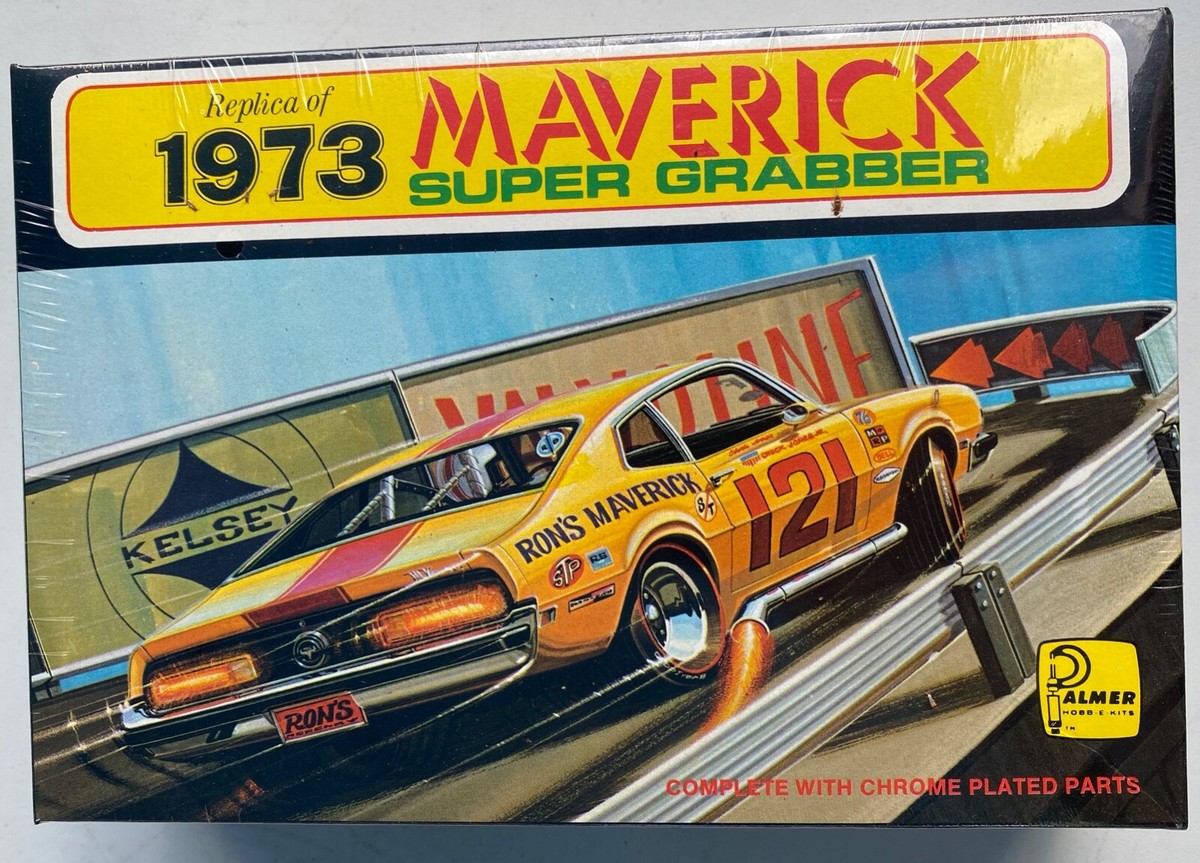 PALMER CIB 1973 FORD MAVERICK SUPER GRABBER REPLICA MODEL KIT