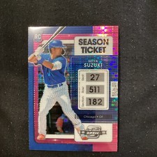 2022 Chronicles #2 Seiya Suzuki Contenders Optic Pink Pulsar Rookie.         3