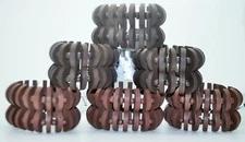 Lot of 6/12 boho style wood beaded stretch bracelets fashion jewelry lot #2