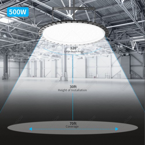 50W-500W UFO LED Hallenbeleuchtung Hallenstrahler Hallenleuchte Industrielampe - Bild 273 von 280