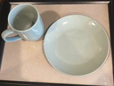 Royal Norfolk Greenbrier International Light Green Mug and 7 1/2” Plate