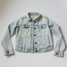 Tucker  Tate Girl's Light Washed Blue Denim Jean Jacket in size Large 10-12