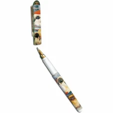 New Pekingese Pet Dog Designer Roller Ball Pen By Artist Ruth Maystead