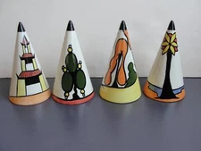 Lorna Bailey Pottery Conical Sugar Shaker Art Deco, Buy One, Buy Them All!