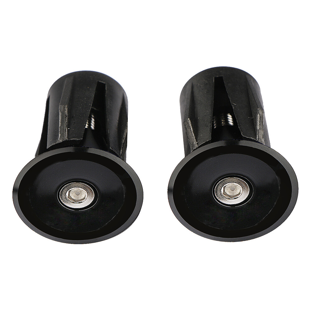 Pair Bike Bicycle Aluminum Handle barCap Plug Handle Bar Caps End Plugs ...