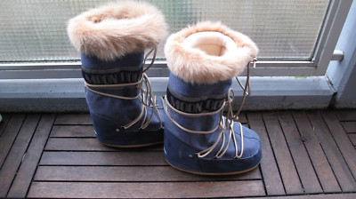 Vintage Moon Boot Tecnica Gr.39-41 blau Fell Jeans                 -TOP Zustand-