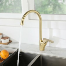 Brushed Gold Kitchen Faucet Stainless Steel304 Water Sink Tap Rotatable Mixer