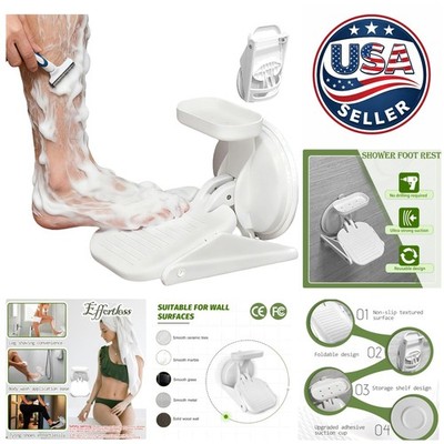 Ergonomic Bathtub Stool for Shaving and Pedicure - 330lb Capacity & Compact