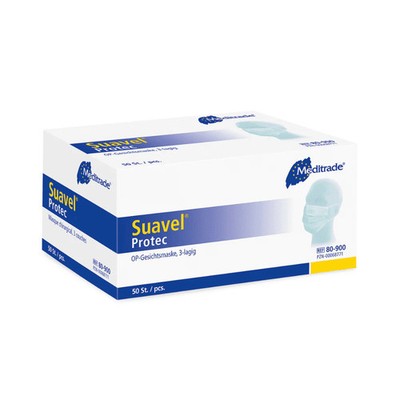 Meditrade Suavel Protec OP-Maske Grün  | Packung (50 Masken)