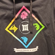 Loot Crate Harry Potter Dumbledore's Army Men's L Black Pullover Hoodie