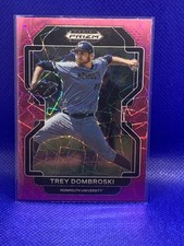 2022 Panini Prizm Draft Picks #PDP133 Trey Dombroski Neon Pink Velocity