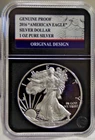 2016 W US Proof Silver Eagle $1 Nice Coin PCS Black Slab