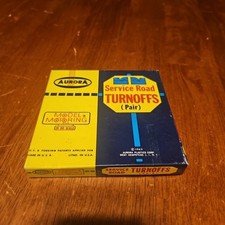 1960s Aurora Slot Car Model Motoring 1525 SERVICE ROAD TURNOFFS Pair In Box