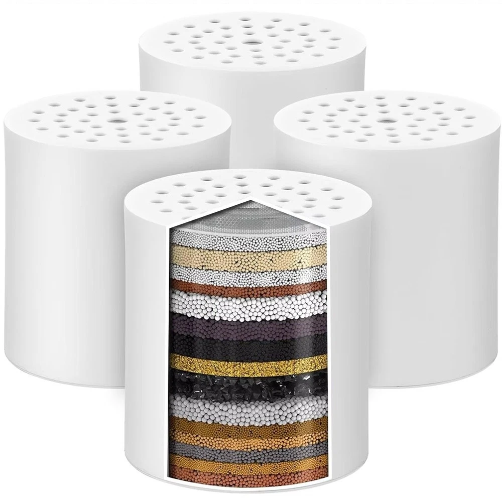 4Pack 20Stage Shower Filter Replacement Cartridge Shower Filter for Hard Water ●