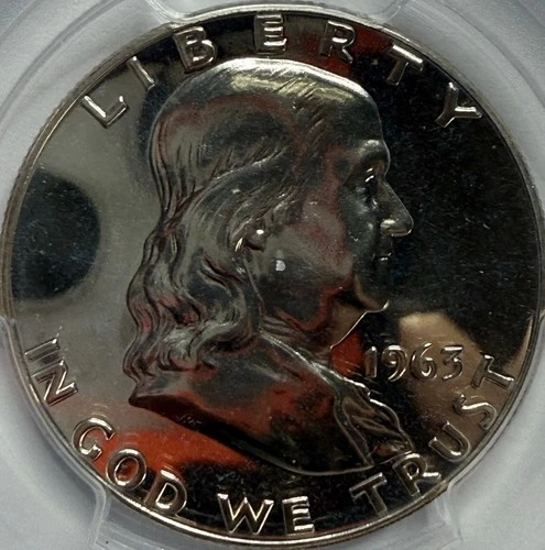 1963 Ben Franklin Half Dollar Proof PCGS PR66 Exact Coin Imaged