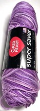 RED HEART SUPER SAVER. 1 Pk. PURPLE TONES. I Combine Shipping. See Detail.
