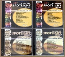 SOUND CHOICE SPOTLIGHT KARAOKE - COUNTRY - 4 DISC LOT - ALL BRAND NEW 