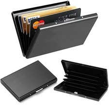 Original Wonder Wallet Amazing Slim RFID Wallet As Seen on TV Black Leather