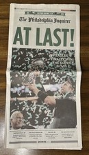 Philadelphia Inquirer 2/5/2018 AT LAST! Eagles Super Bowl Champions Newspaper 🏆