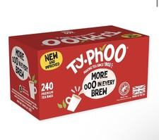 Typhoo 240 Tea Foil Fresh Teabags 696g - 240Teabags Ty.Phoo Tea. 0.04 per strip