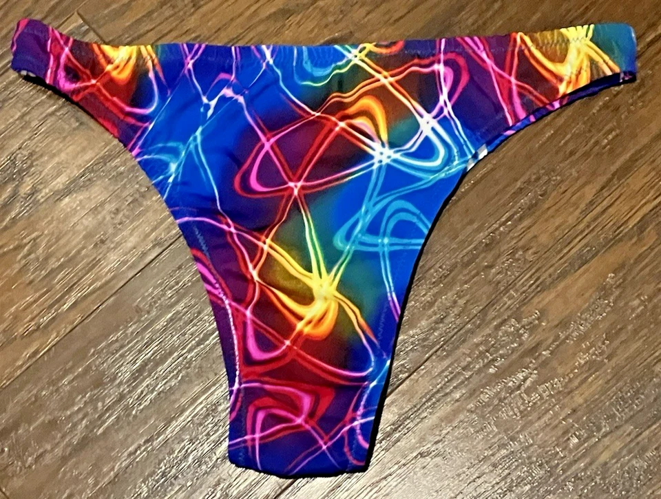 Men's Bodybuilding Posing Trunks/Swimwear, Medium Multicolor - Image 2 of 2